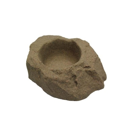 Dekorra Products DekoRRa Products 130-SS Dog Dish - Planter Rock - Sandstone 130-SS